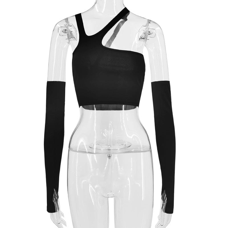 Haut Asymétrique « Irregular Split » – Streetwear Audacieux & Tendance