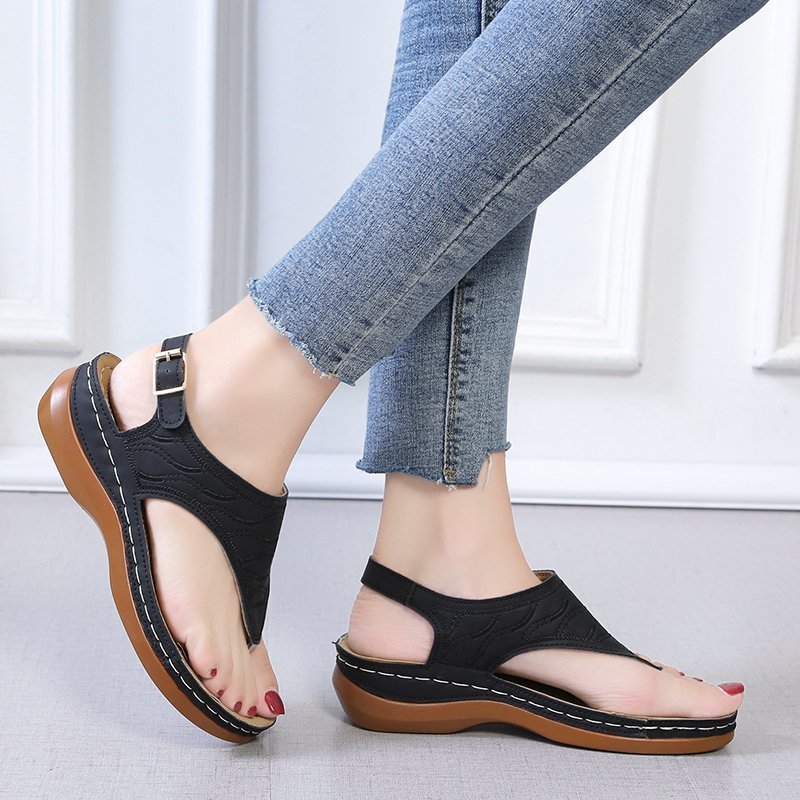 Sandales Compensées Casual Femme – Confort et Élégance au Quotidien