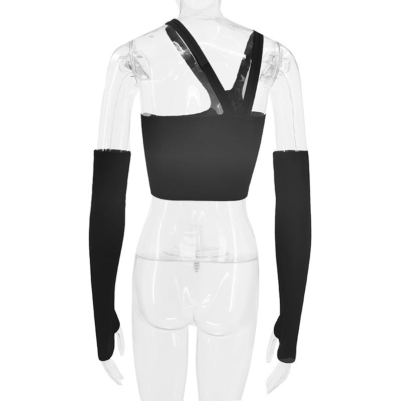 Haut Asymétrique « Irregular Split » – Streetwear Audacieux & Tendance