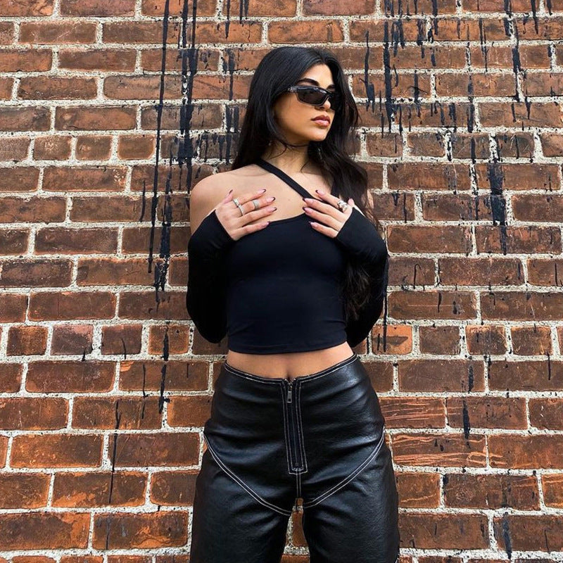 Haut Asymétrique « Irregular Split » – Streetwear Audacieux & Tendance