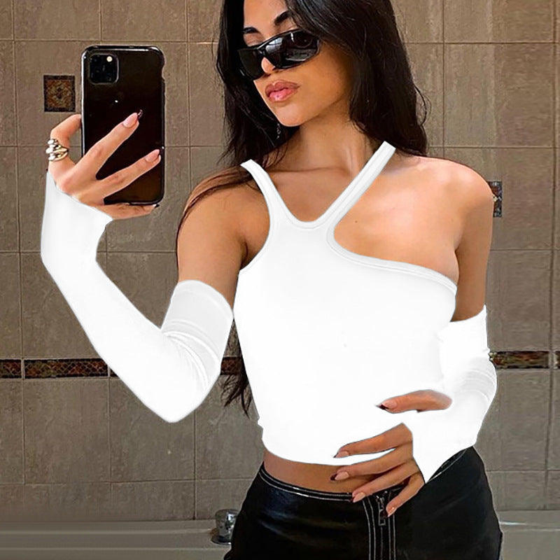 Haut Asymétrique « Irregular Split » – Streetwear Audacieux & Tendance