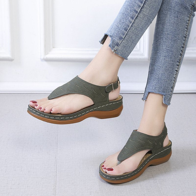 Sandales Compensées Casual Femme – Confort et Élégance au Quotidien