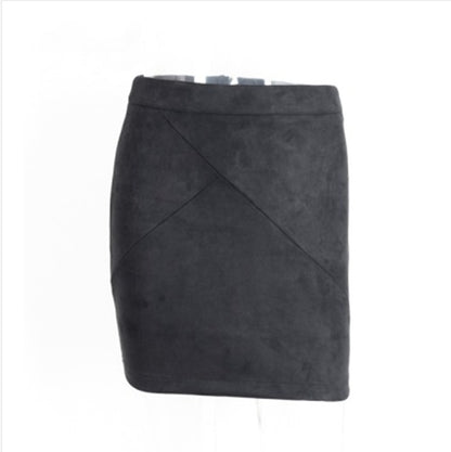 Jupe Courte Femme en Similicuir Suédé – Look Chic et Rétro