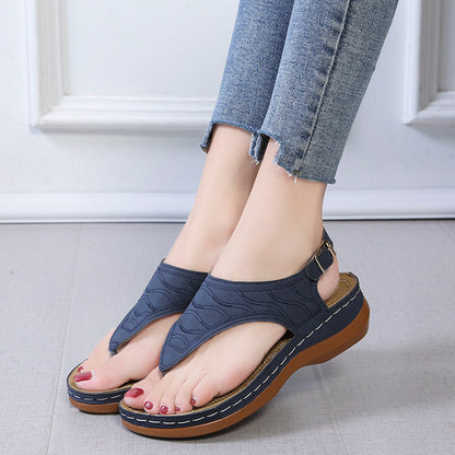 Sandales Compensées Casual Femme – Confort et Élégance au Quotidien