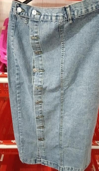 Jupe en Jean Longue Fendue – Style Irrégulier Chic
