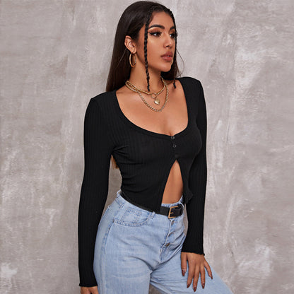 Cardigan Court Boutonné – Élégance Décontractée