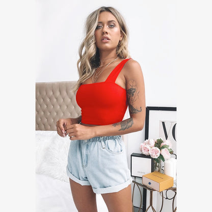 Débardeur Court "Summer Glow" – Minimalisme & Audace