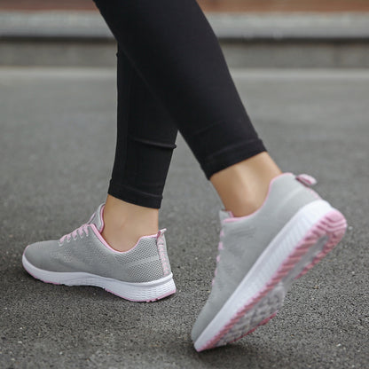 Baskets de sport respirantes – légères, confortables, semelle compensée